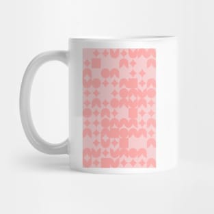 Girly Pinkish Geometric Pattern - Flowers & Stars #16 Mug